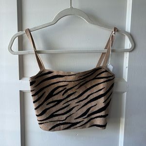 Lulu’s Tiger Stripe Crop Top